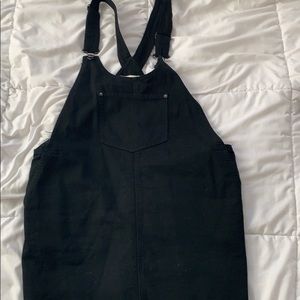 Black skirt overalls